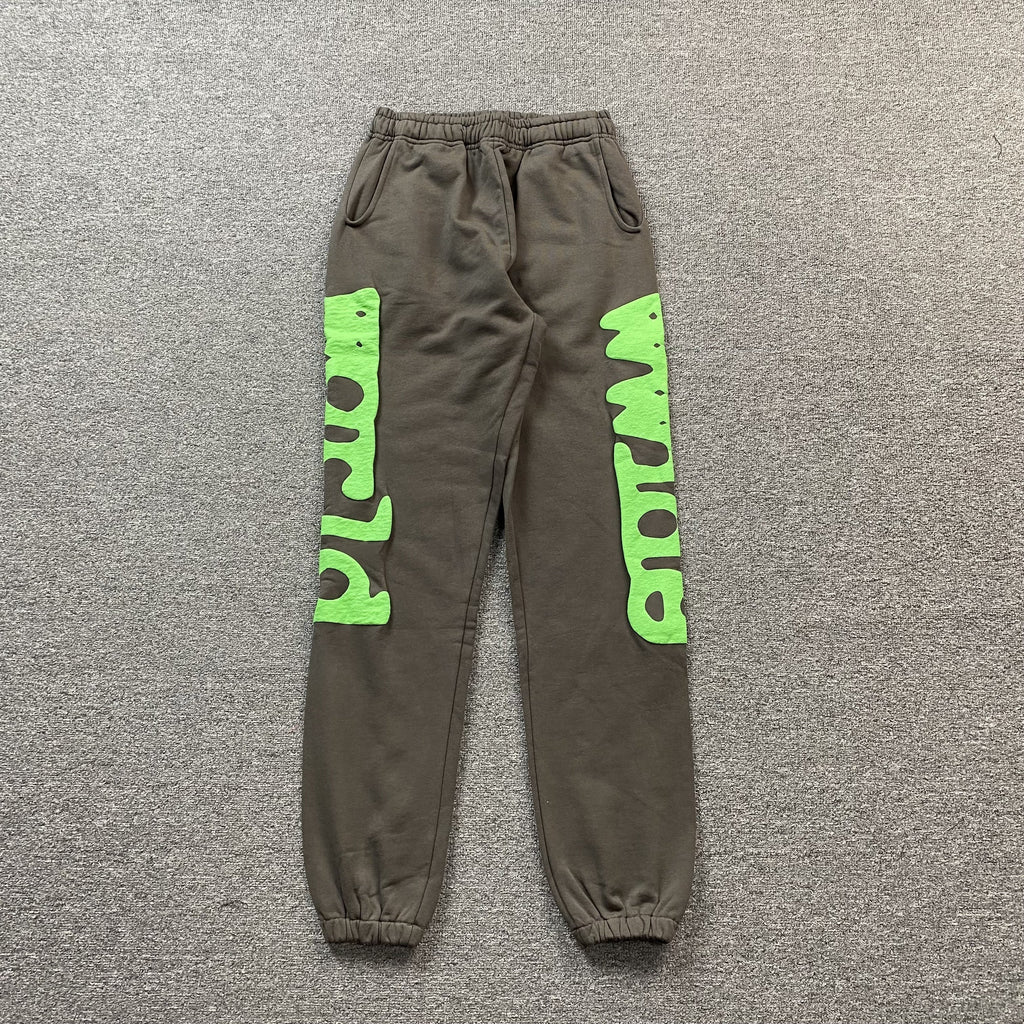 SP5DER BELUGA SWEATPANTS SLATE GREY/GREEN