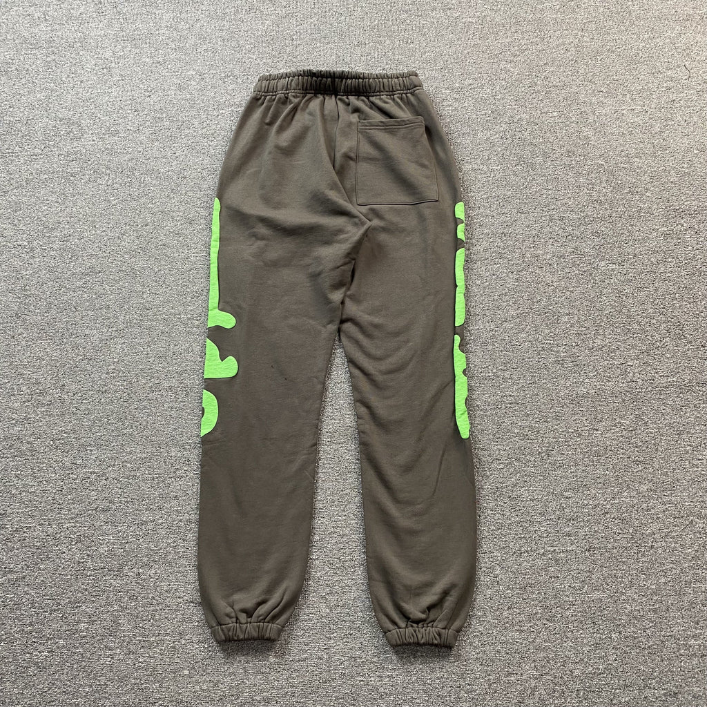 SP5DER BELUGA SWEATPANTS SLATE GREY/GREEN