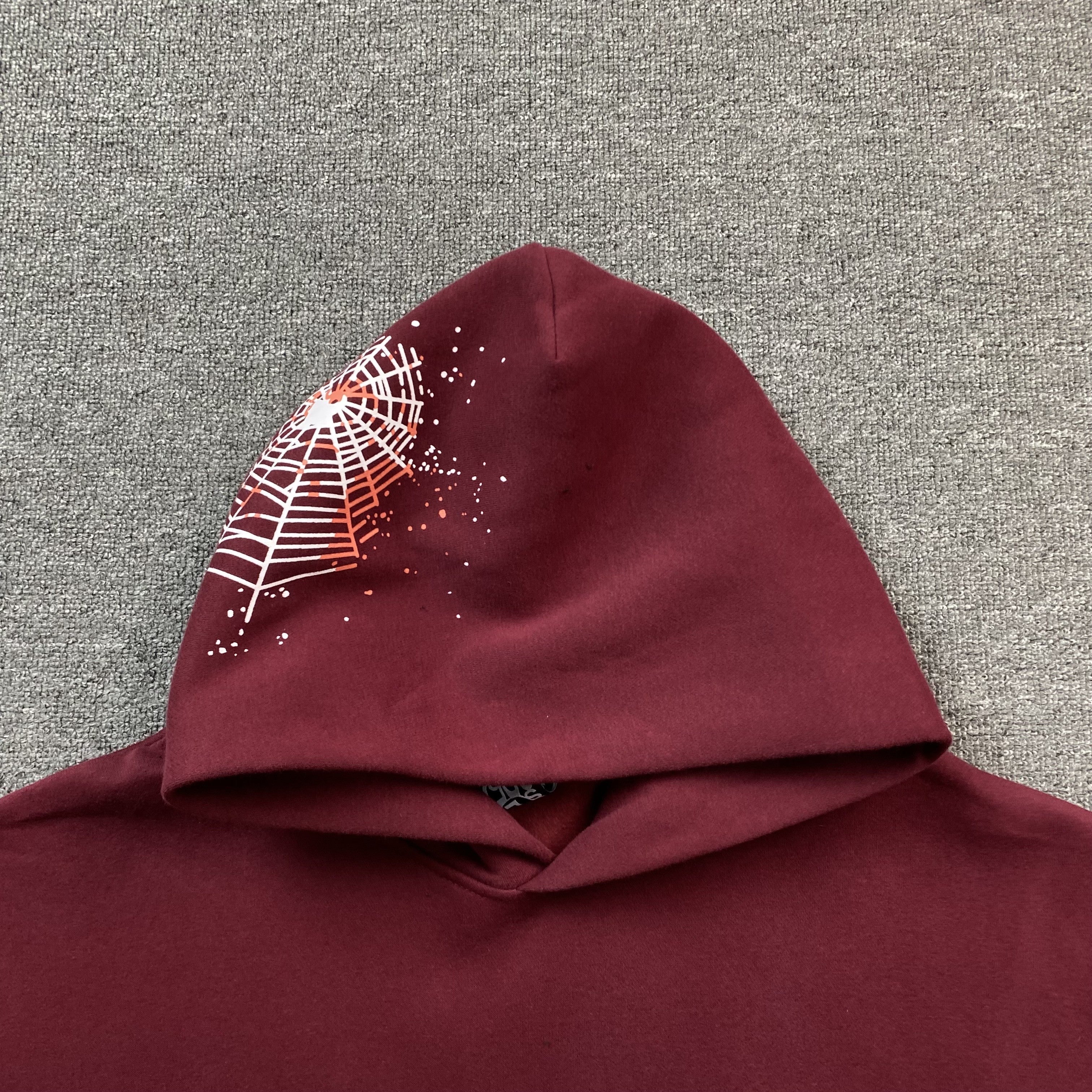 SP5DER NOCTURNAL HIGHWAY HOODIE BURGUNDY
