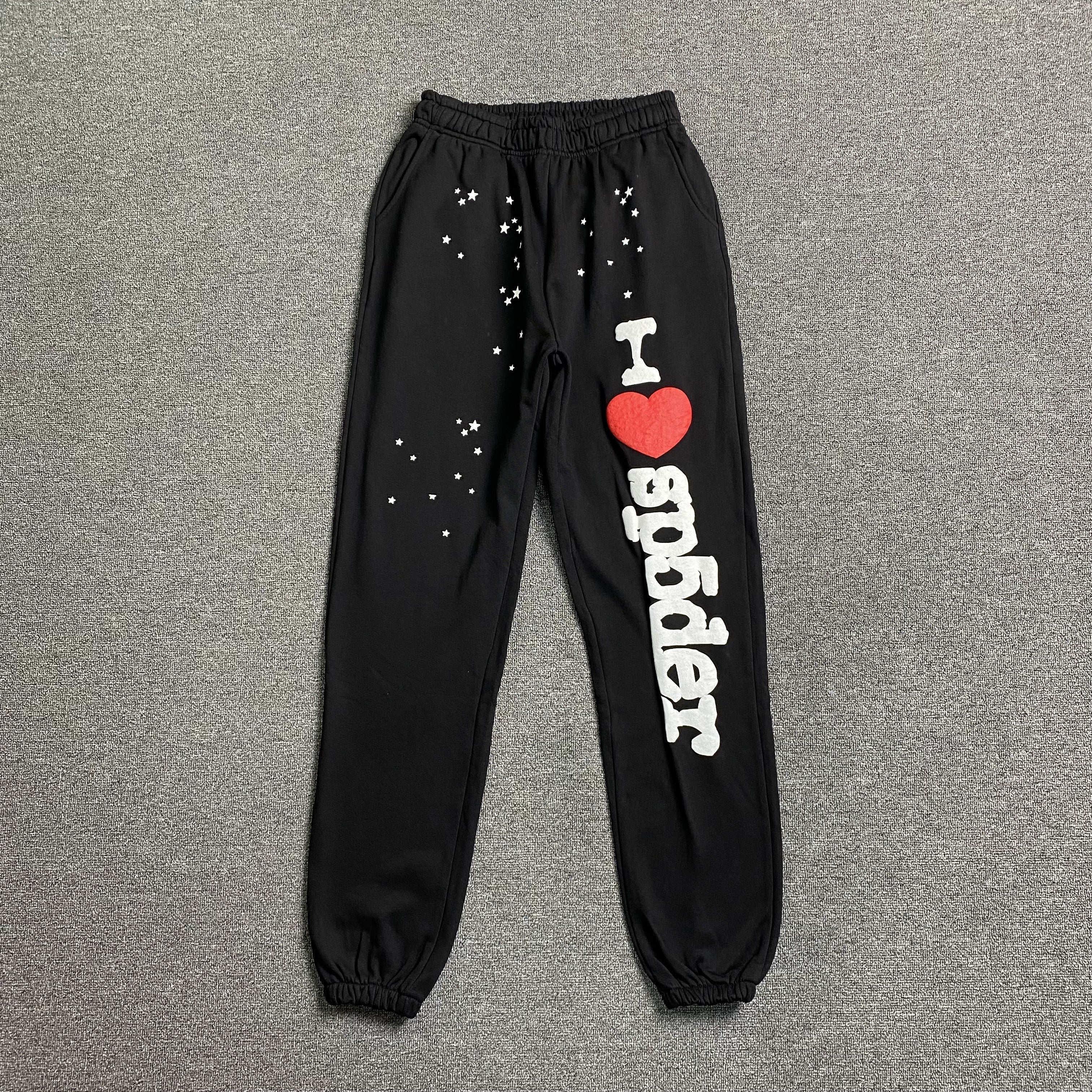 SP5DER SOUVENIR SP5 SWEATPANTS BLACK