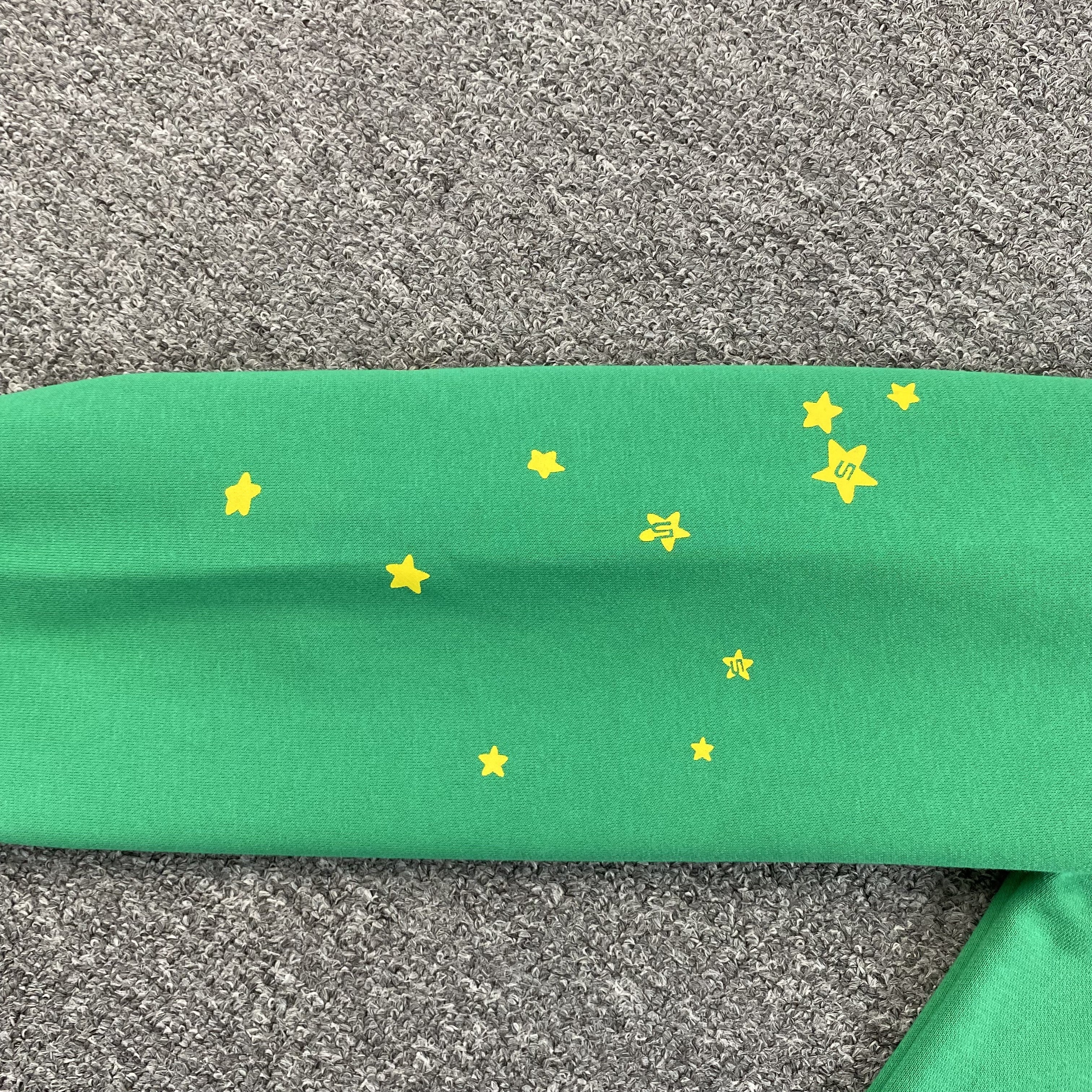 SP5DER STAR OG WEB V2 HOODIE SLIME GREEN