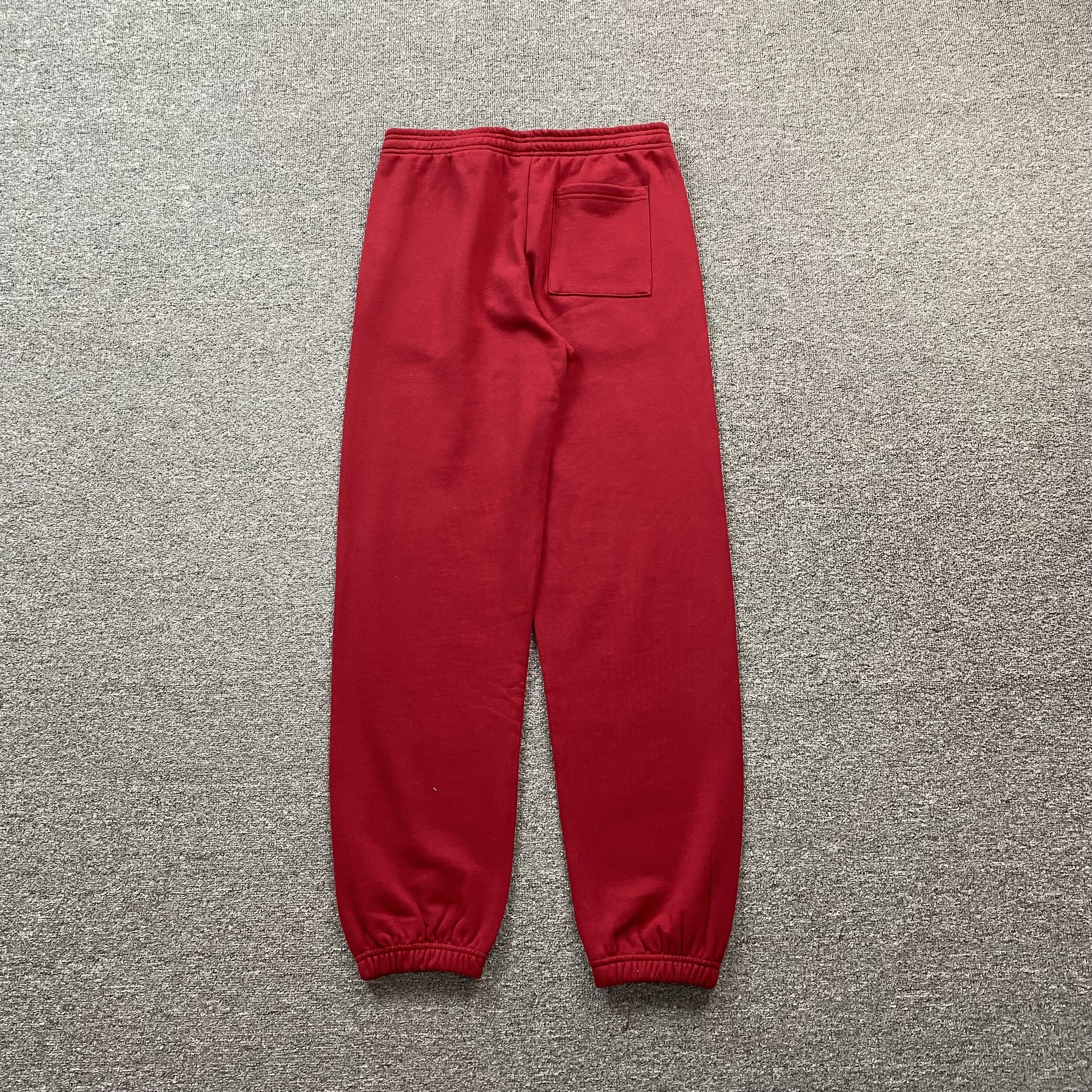 SP5DER VVS SWEATPANTS RED