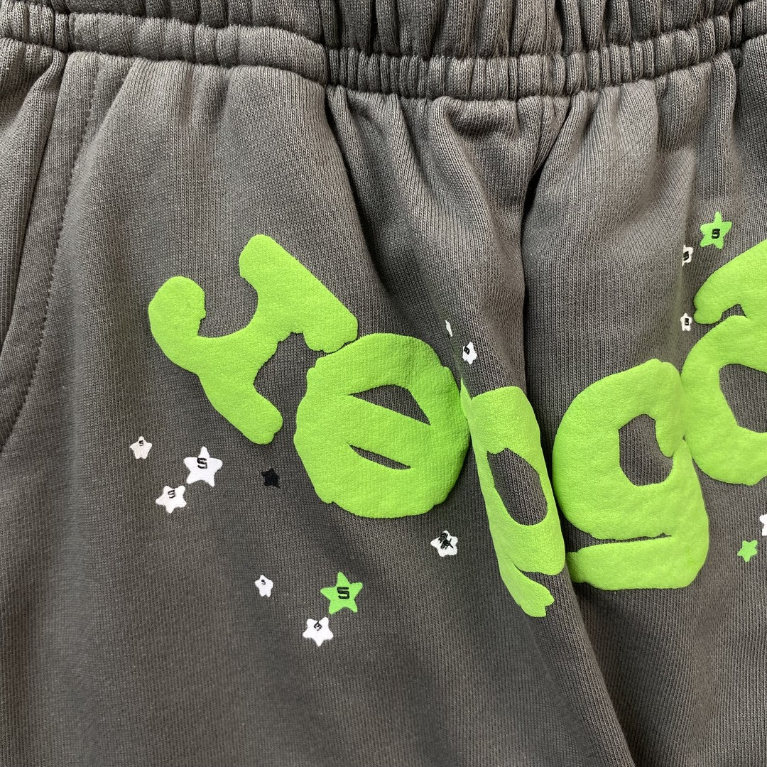 SP5DER WAIT WEB SWEATPANTS SLATE GREY