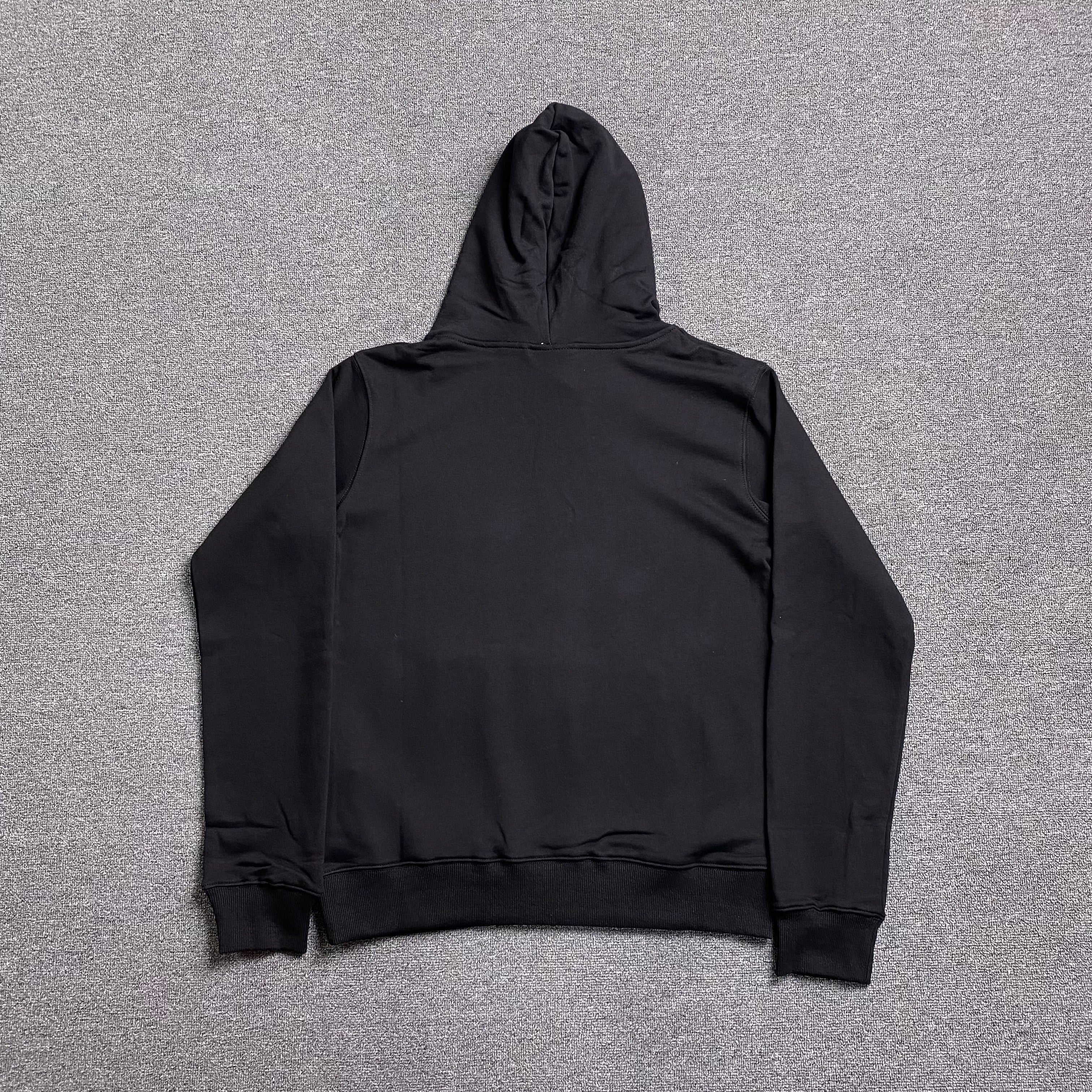 SP5DER x METRO BOOMIN HEROS AND VILLAINS HOODIE BLACK