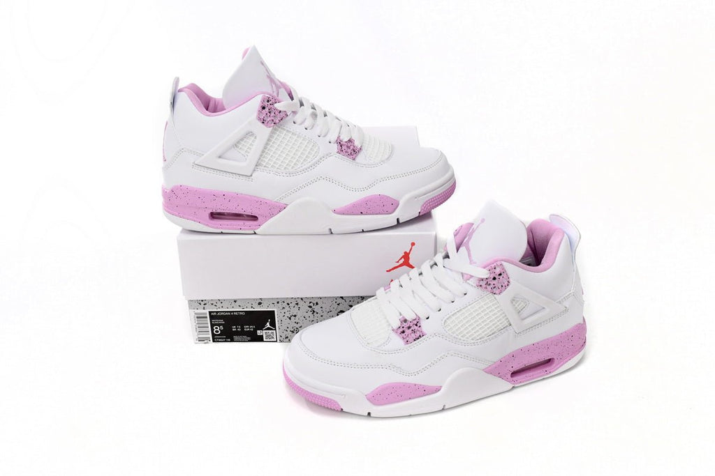 Air Jordan 4 White Pink