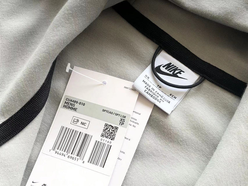 NIKE TECH FLEECE HOODIE x WHITE/GREY