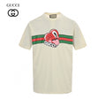 Gucci Cream T-Shirt with Heart Graphic